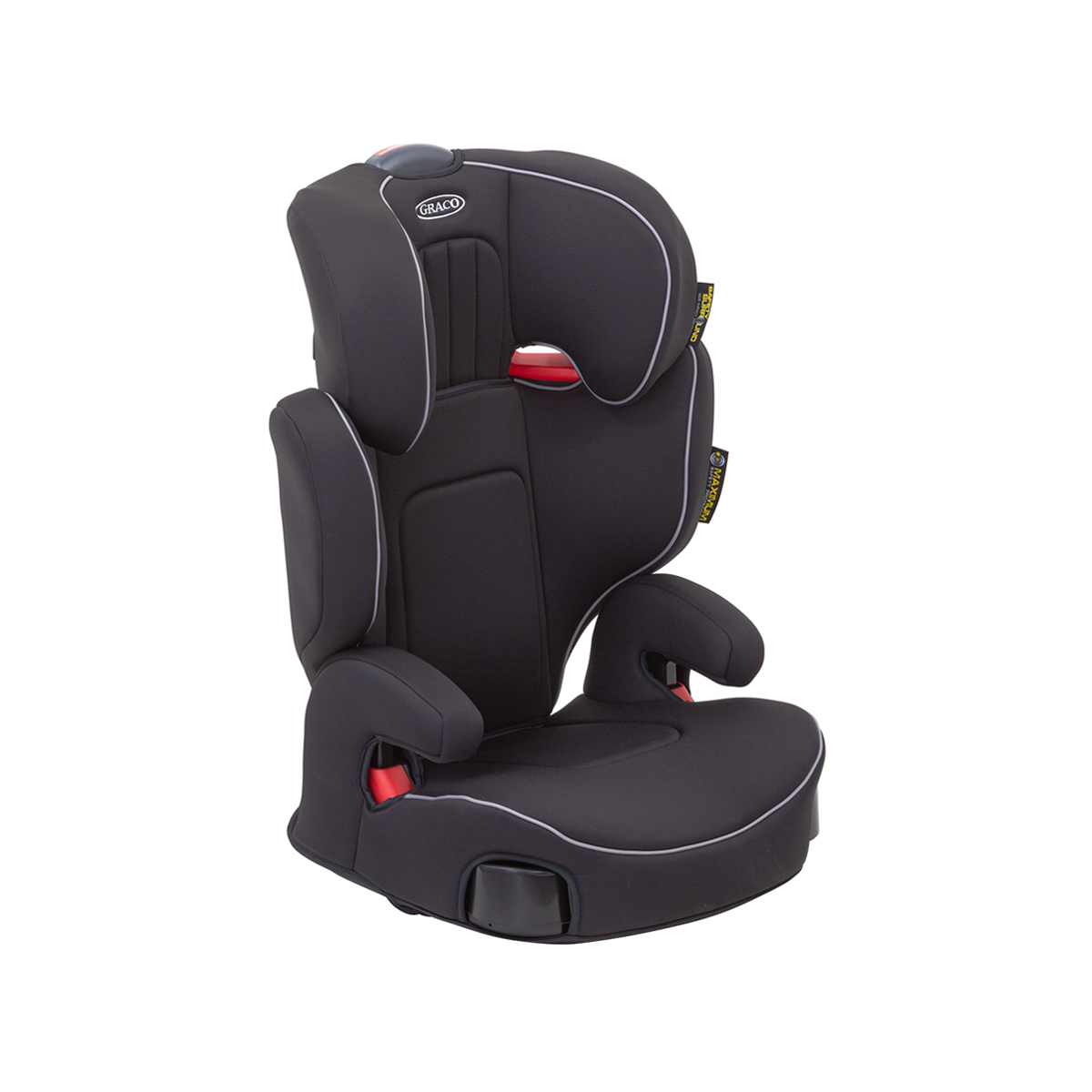 Graco EVERSURE LITE I-SIZE - booster seat 135-150 cm with latch, Ebony  Ebony, Car Seats \ 15-36 kg, 4 years to 11 years