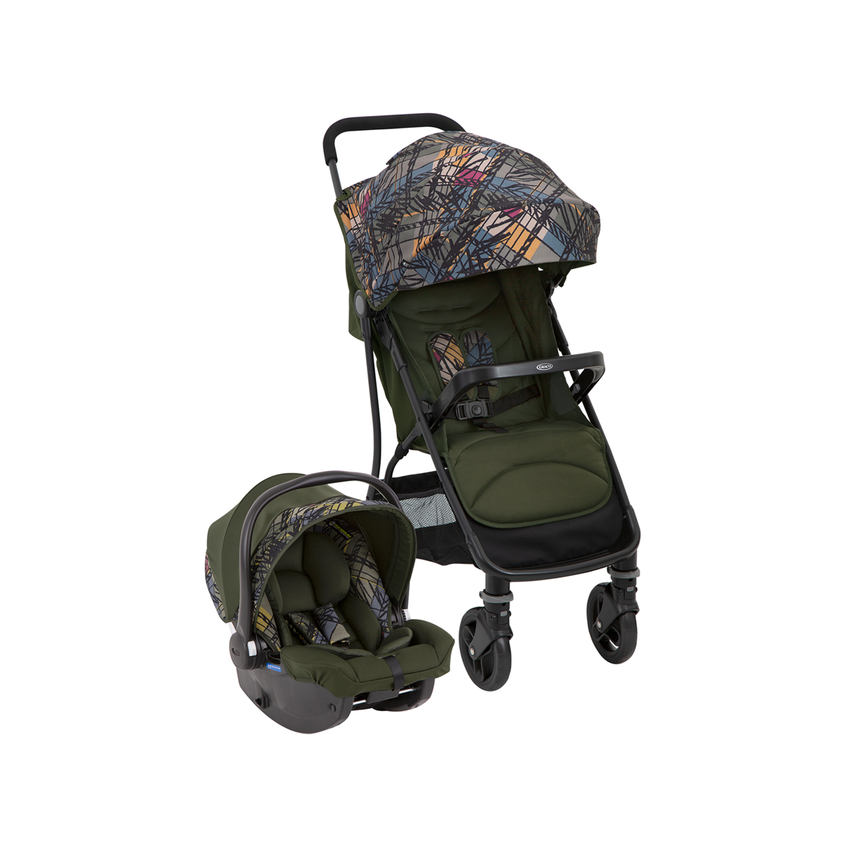 Camo baby car outlet seat and stroller combo