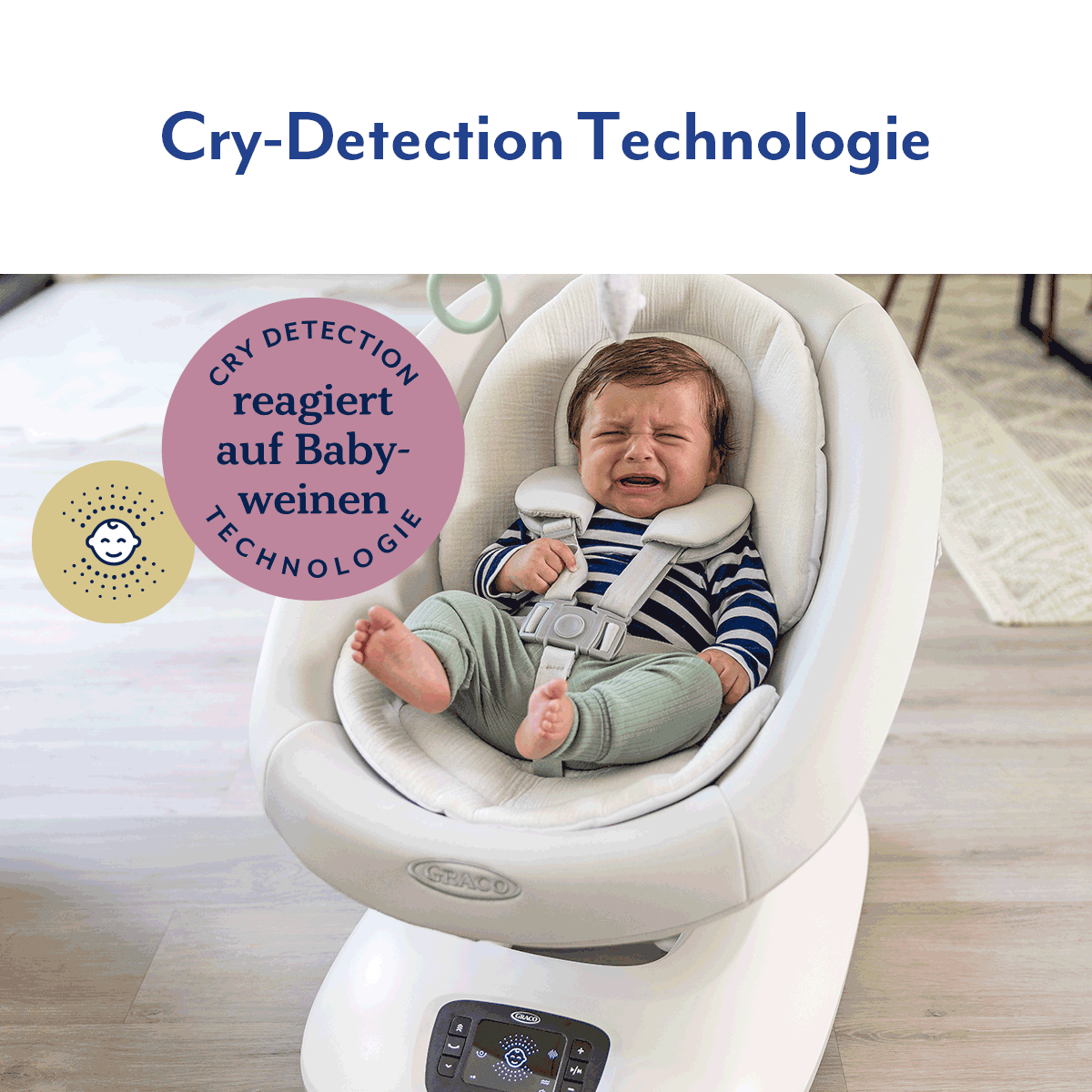 babyschaukel mit vibration Graco Move with Me® elektrische Babyschaukel mit Vibration main image 0