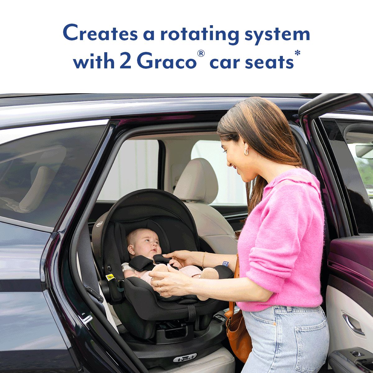 Graco baby seat installation on sale