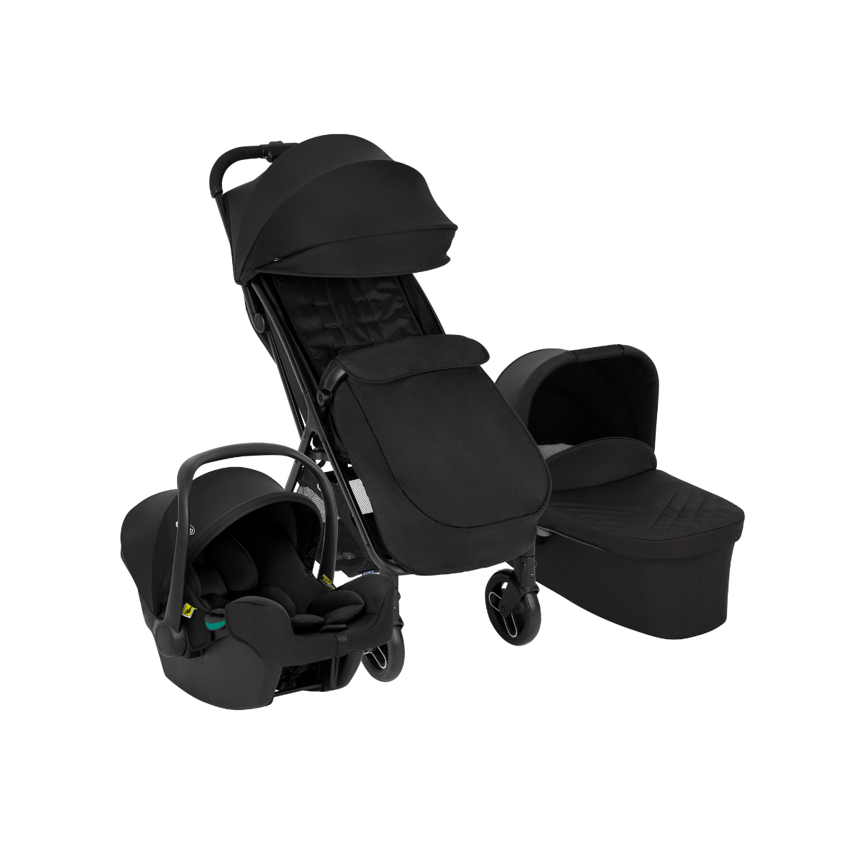 Graco Arris Trio three quarter angle on white background.