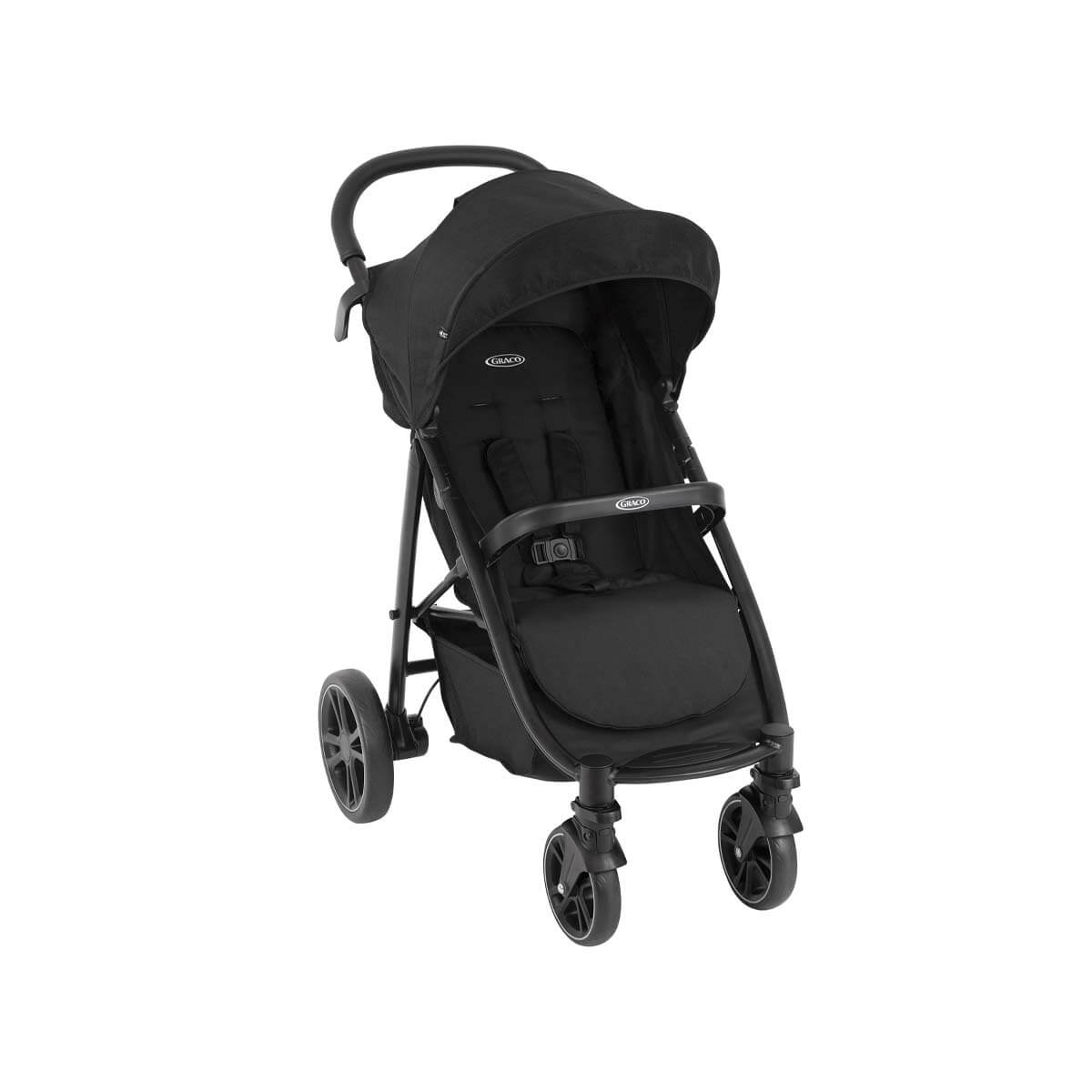 Graco EeZeFold Buggy in Dreiviertel-Ansicht auf weißem Hintergrund