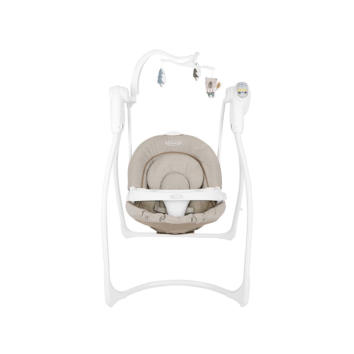 Frontansicht der elektrischen Babyschaukell des Graco Lovin' Hug™