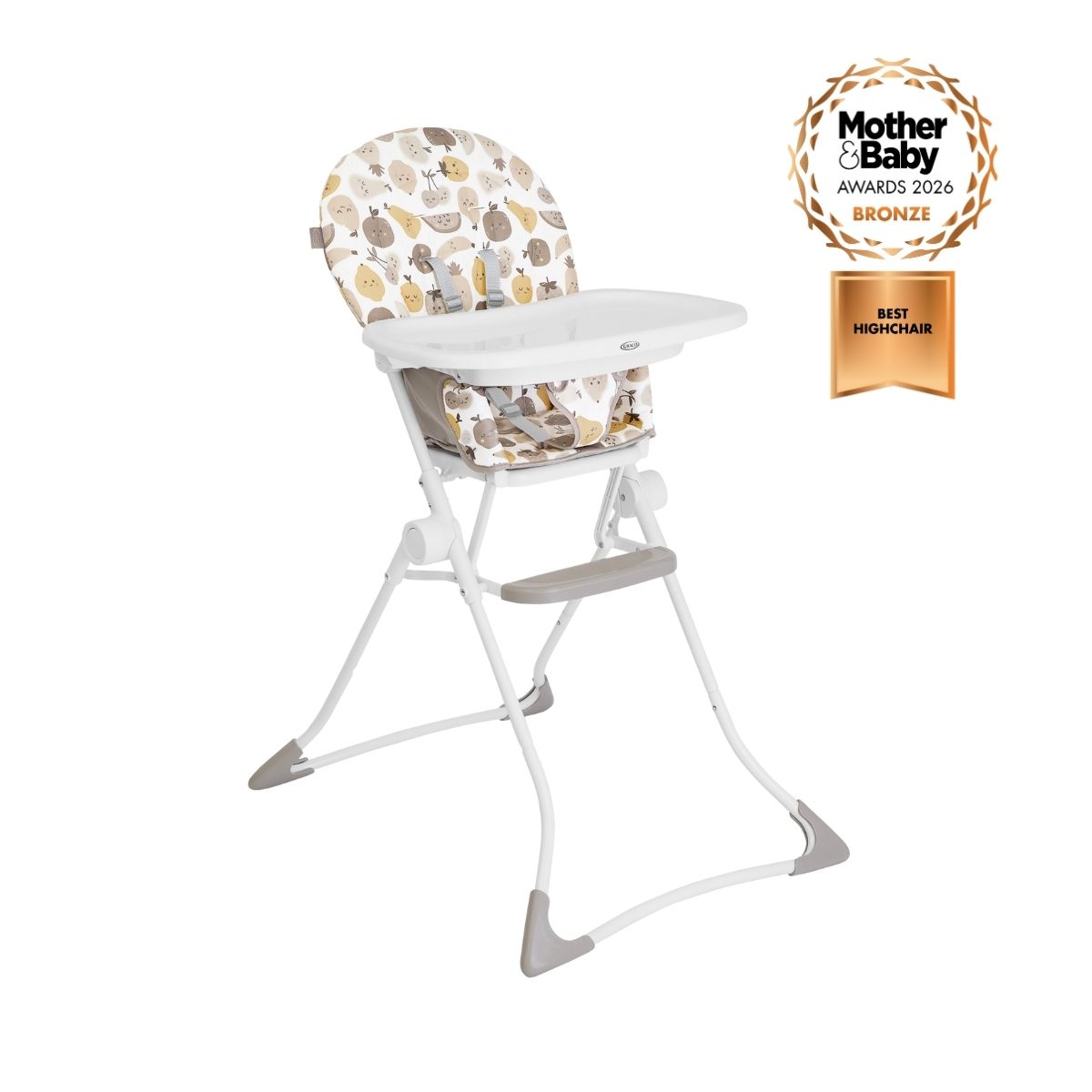 Graco MiniLite three quarter angle on white background.