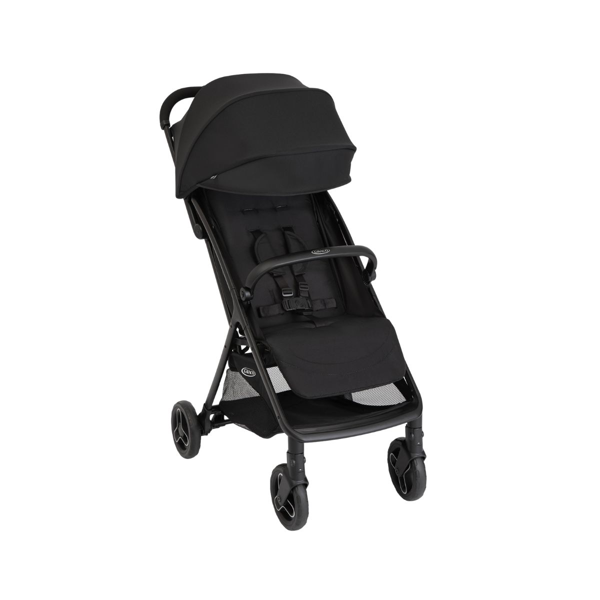 Graco Miravi wandelwagen driekwart heldenhoek op witte achtergrond.