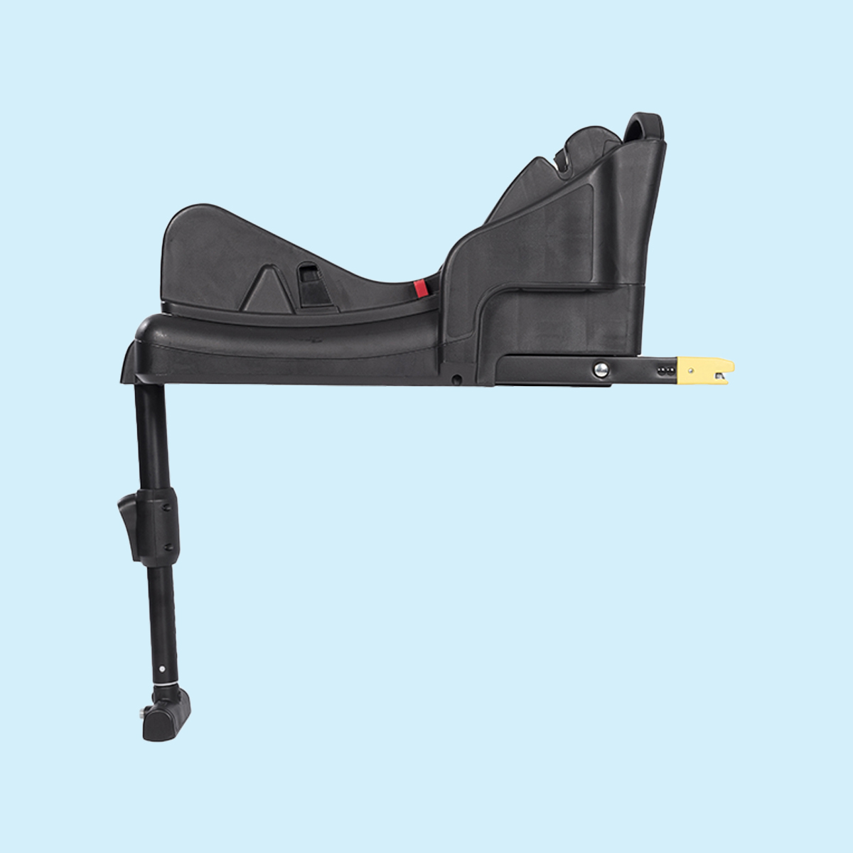 Profile view of Graco®  SnugRide® i-Size R129 Car Seat Base on blue background
