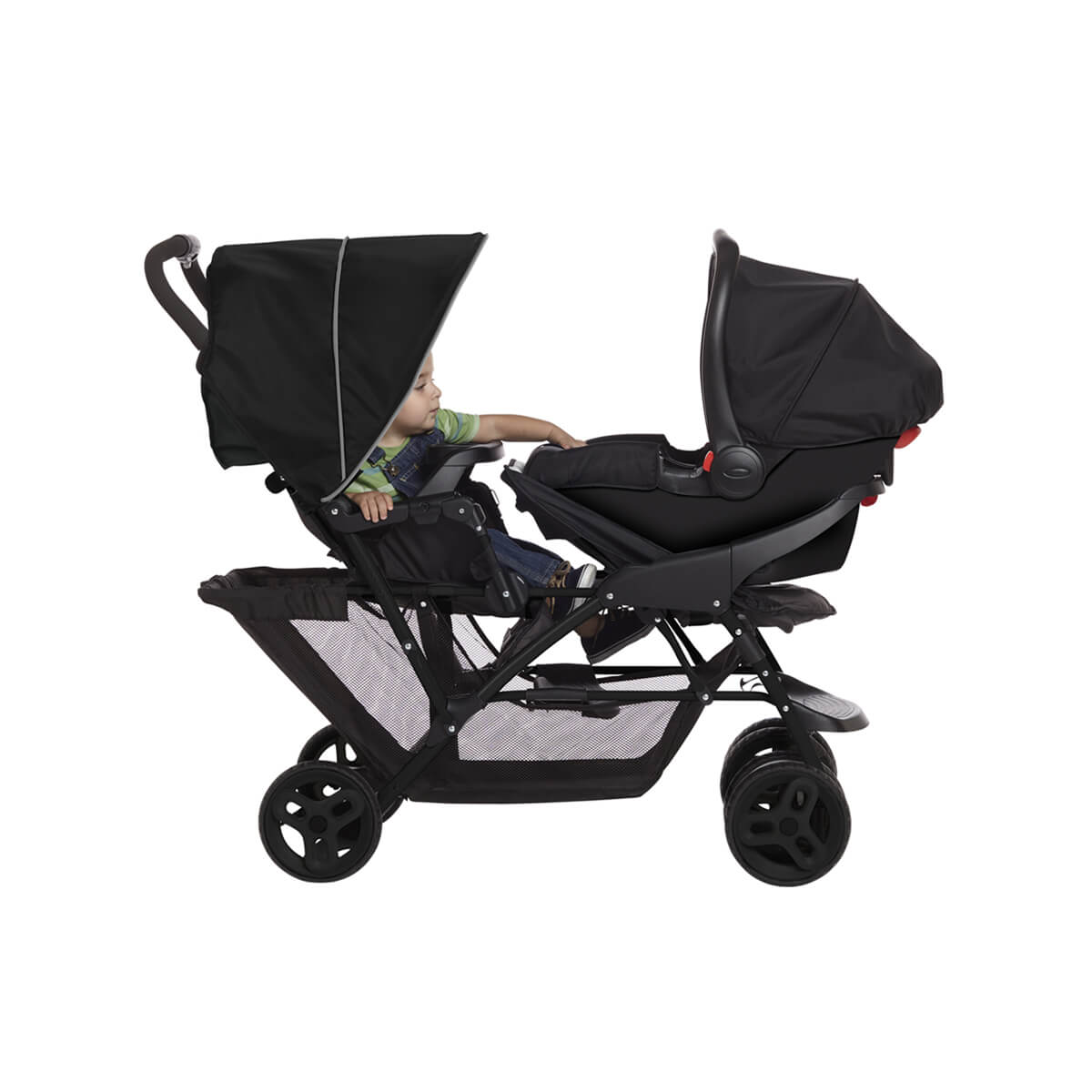 Double pushchair travel system online