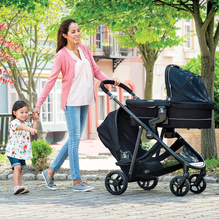 Passeggino Graco Time2Grow con seduta fratellare
