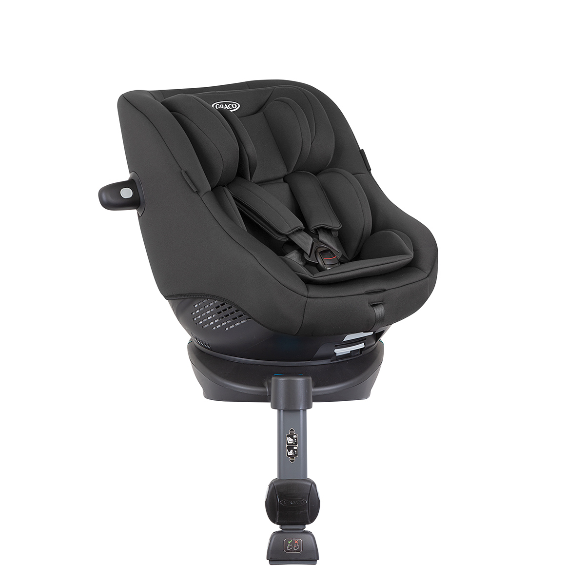 Graco Turn2Me i-Size R129 vu en angle de trois-quarts