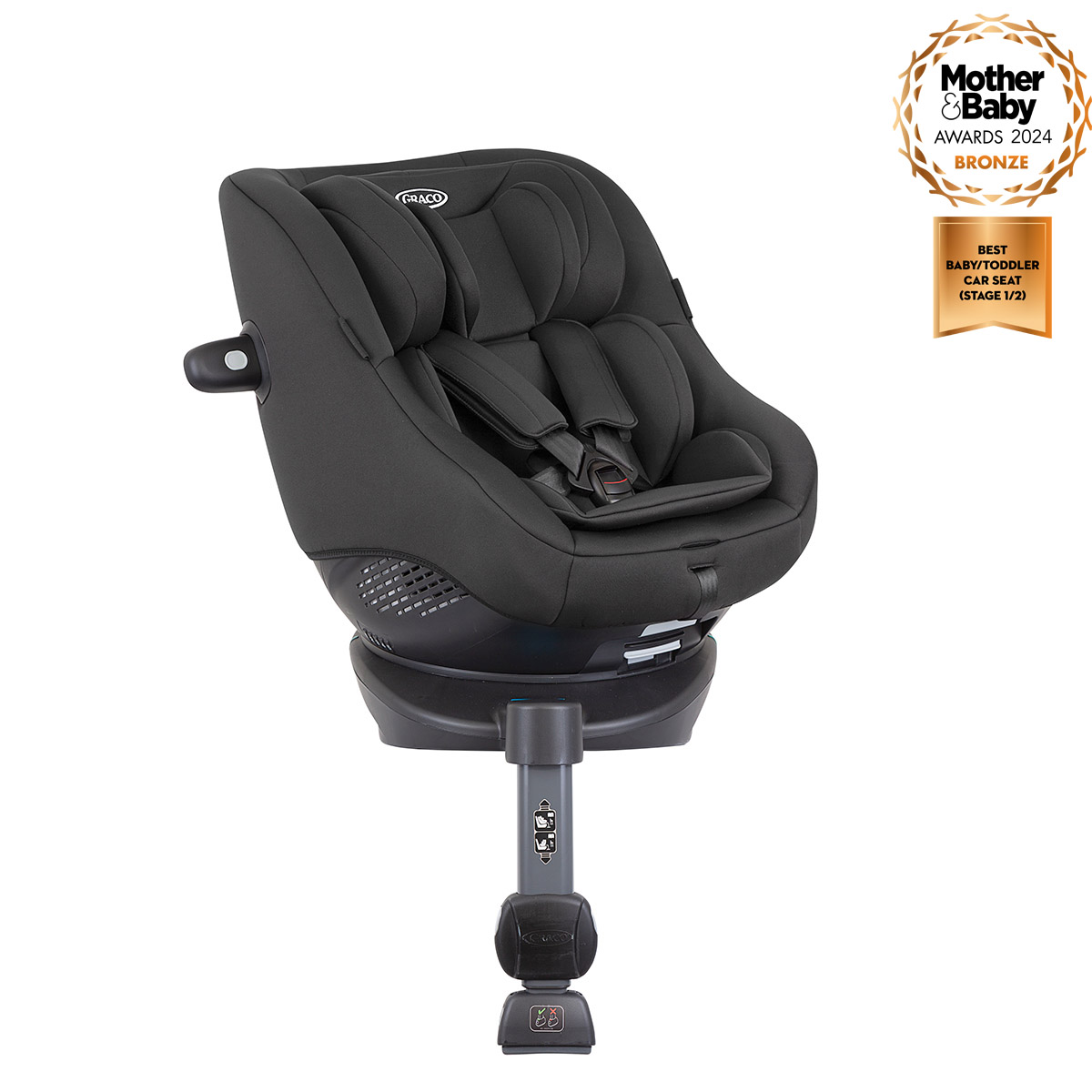 Graco Turn2Me i-Size three quarter angle