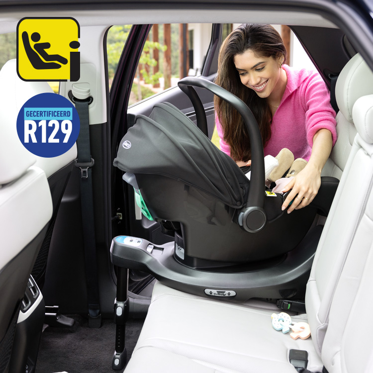 Afbeelding van Graco SnugTurn i-Size R129 draaibare ISOFIX base met R129 en i-Size logo's