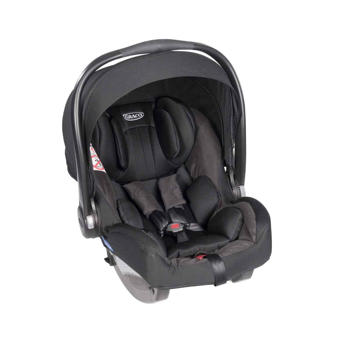 Graco SnugRide i-Size infant car seat midnight black three quarter image on white background