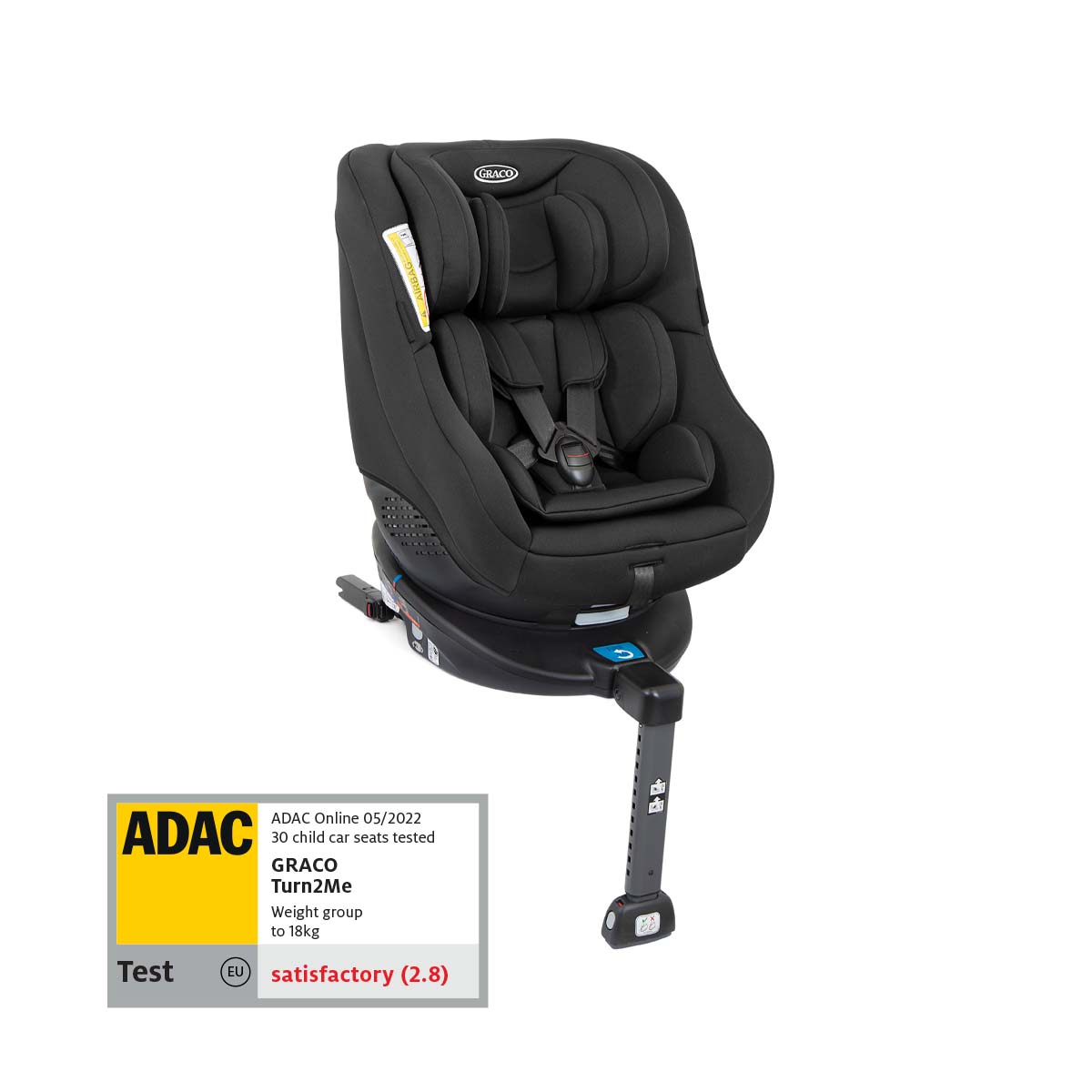 Graco Turn2Me™ with 3-star ADAC score