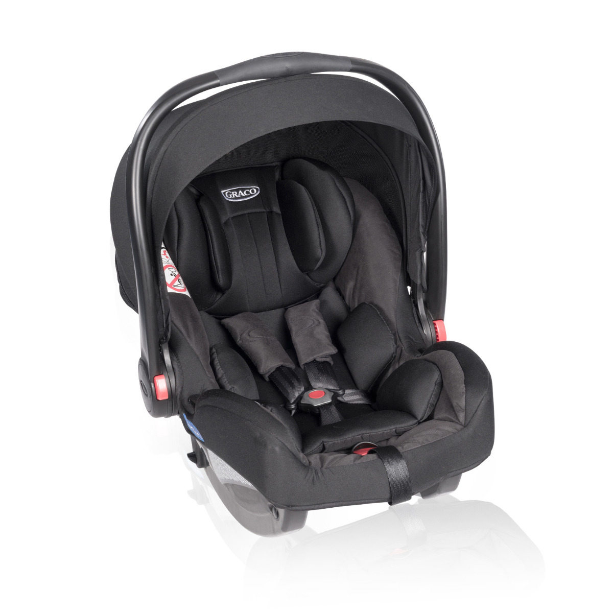 Graco SnugRide i-Size infant car seat midnight black three quarter image on white background