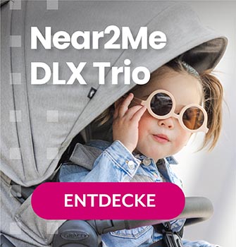 Schwarz-orangefarbenes Banner mit dem Aufdruck „Black Friday“ und einem dreiviertel Bild des Graco Miravi.