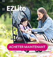 Poussette Graco Breaze Lite 2, modèle Midnight, vue de trois quarts sur fond blanc