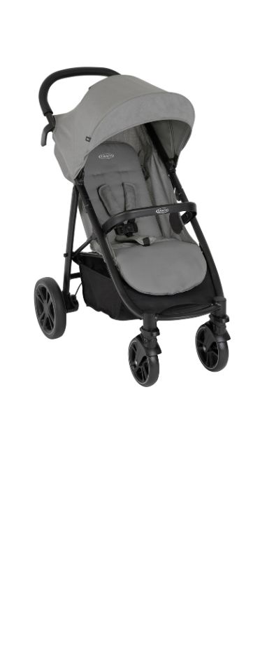 Passeggino pieghevole Graco Myavo a tre quarti su sfondo bianco