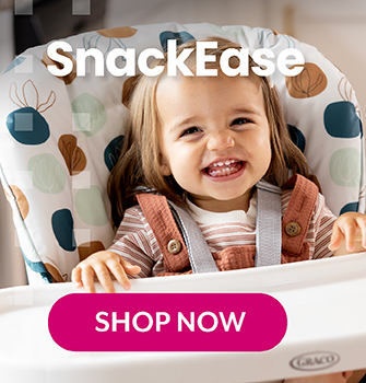 Black and orange banner calling out Black Friday with a three quarter image of Graco SnackEase.